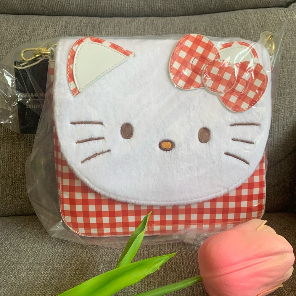 Loungefly Hello Kitty Gingham Crossbody NWT